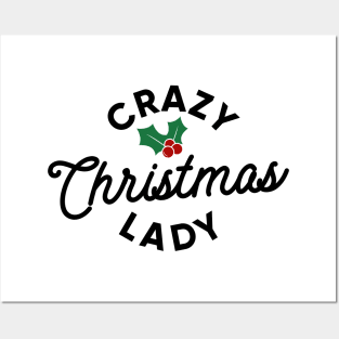 Crazy Christmas Lady Posters and Art